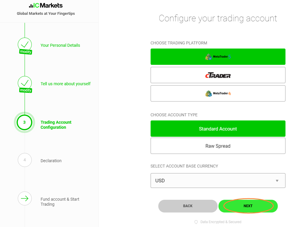 IC Marketsライブアカウントを開く方法は