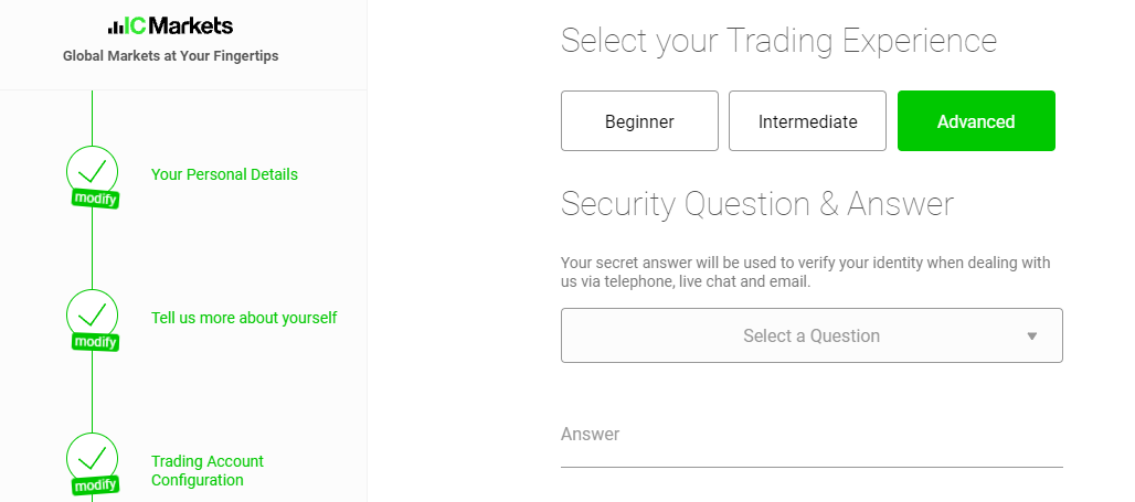 IC Marketsライブアカウントを開く方法は