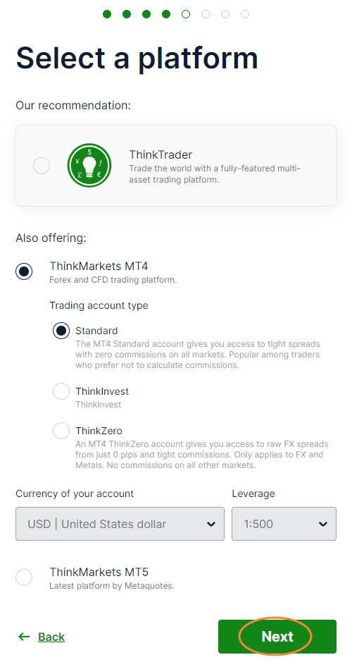 ThinkForexライブアカウントを開く方法は